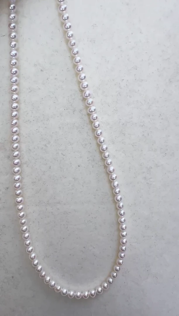 【闪购商品】淡水珍珠颈饰银S925镶嵌4-5福利