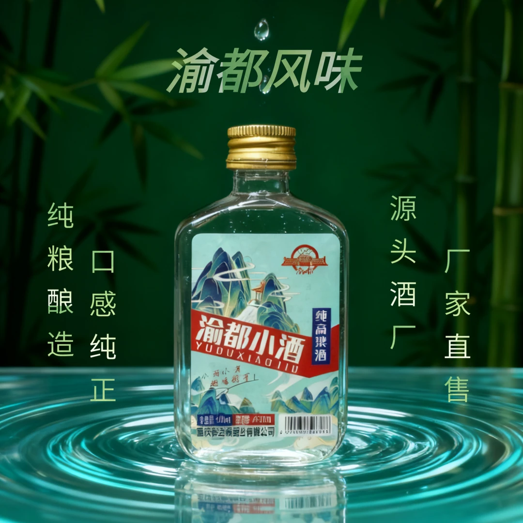 渝都重庆渝都小酒纯高粱酿造45度100ml45度