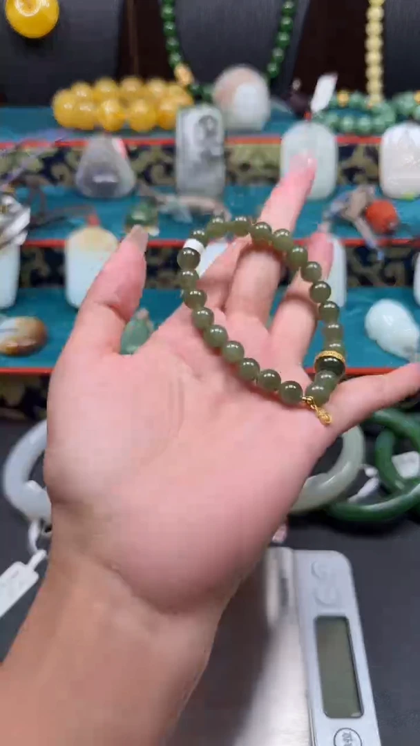 和田玉未镶嵌手串l088手串多样性发其一