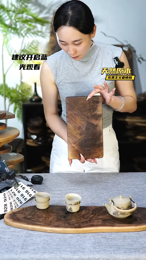 木北美黑胡桃原木.干裂疤结不属于商品质量问题完美主义者慎拍