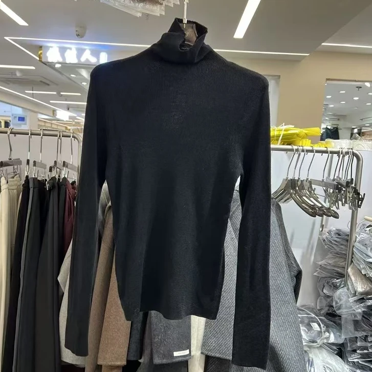 2024秋冬新款长袖内搭打底衫显瘦高领