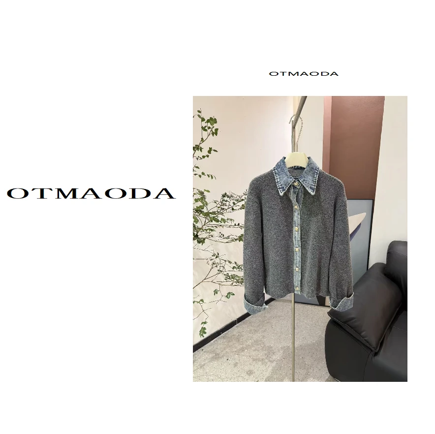 【南瓜定制】N2294-新款设计师开衫款毛针织衫针织女装上衣