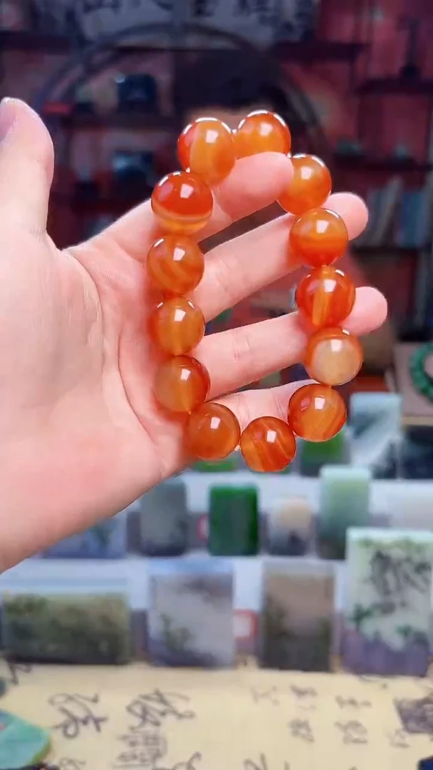 玛瑙/玉髓手串未镶嵌用****835