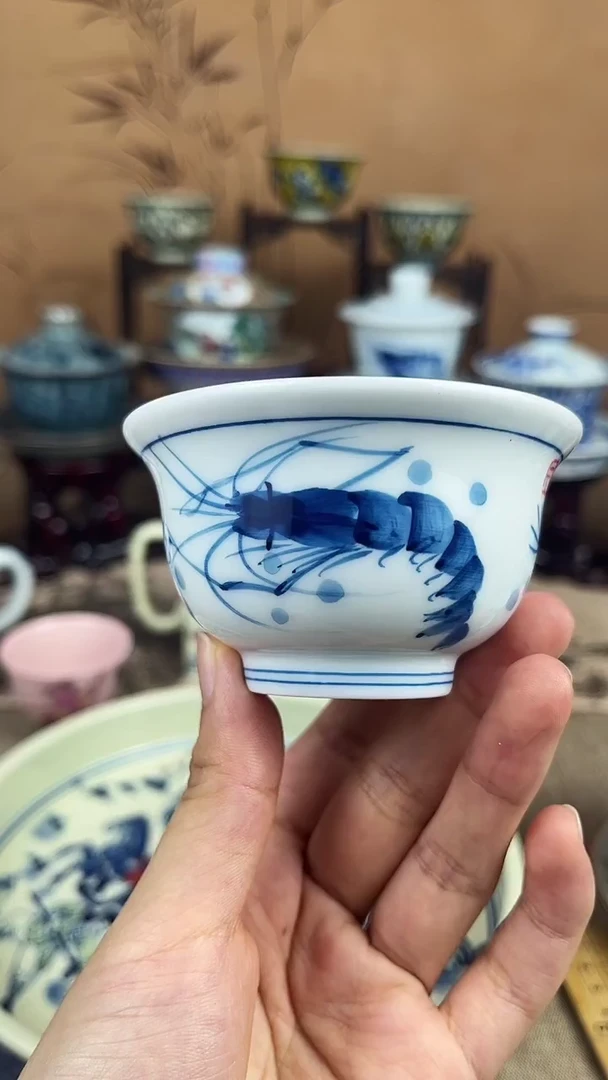 琉璃手工艺品景德镇陶瓷水中吓