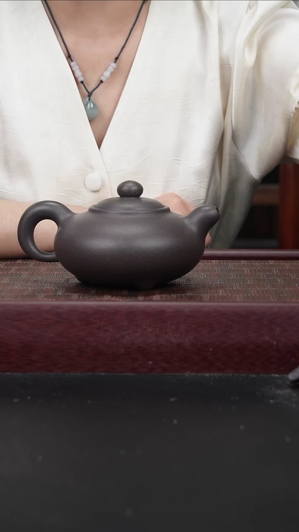 茶壶紫砂xll天青 道蕴扁玉300cc