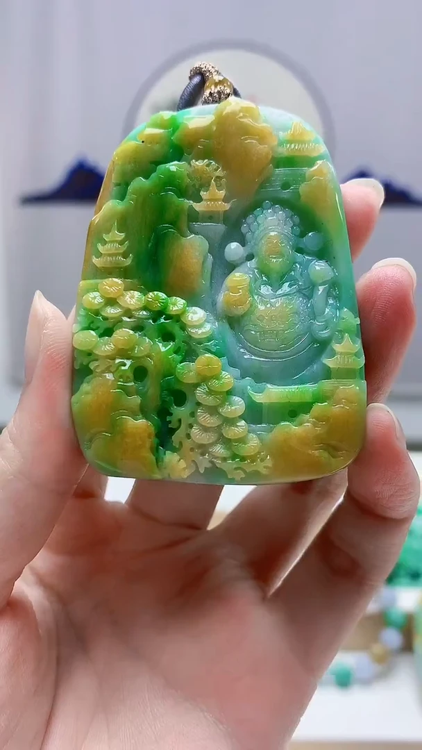 未镶嵌定制翡翠5159zm-毛货挂件121