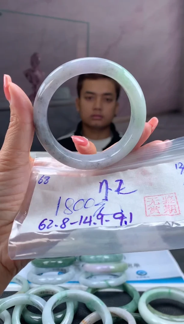 未镶嵌手镯翡翠开****天翡翠手镯 下单联系小耳机#68