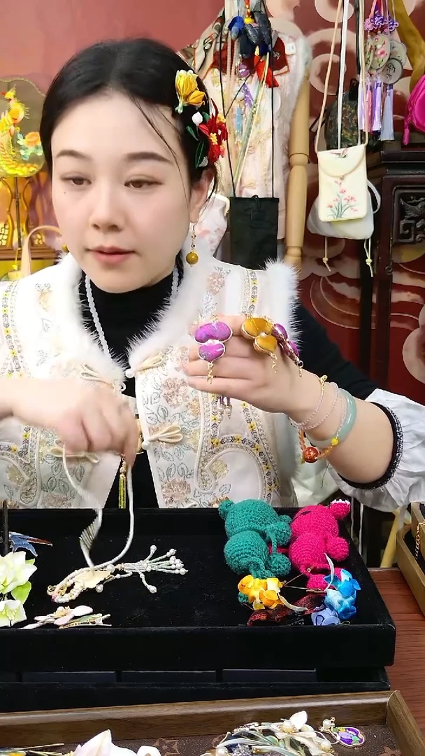 纯铜合金琉璃非遗首饰好美
