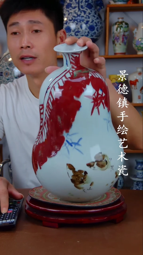 现代景德镇手工手绘陶瓷摆件28