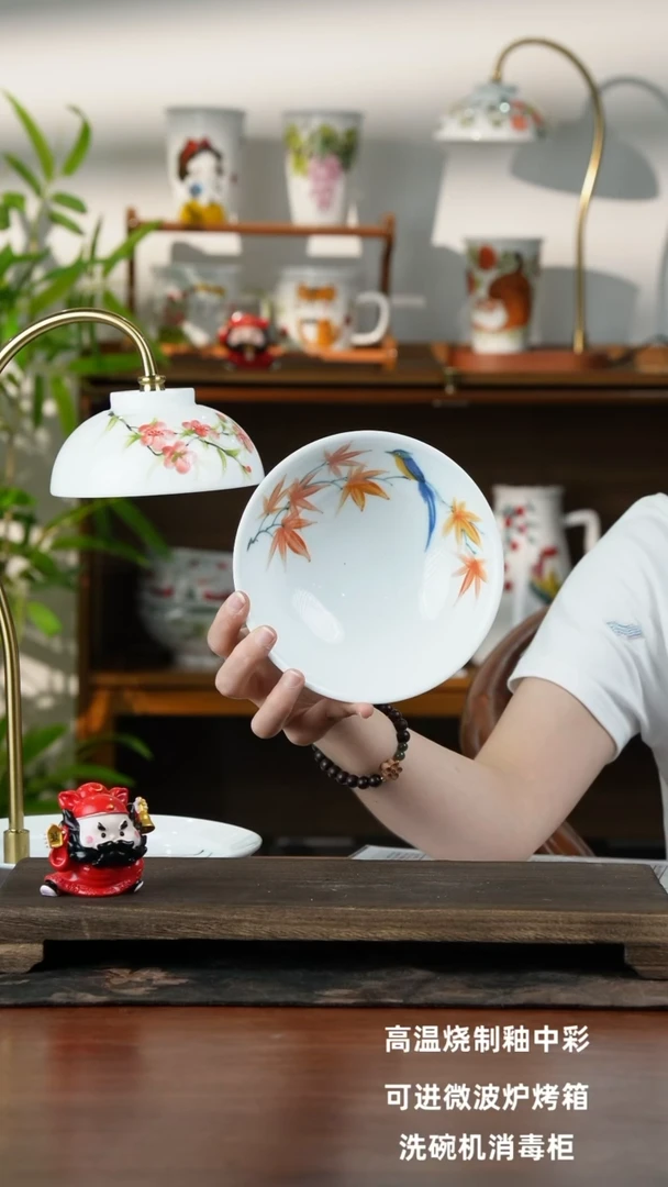 景德镇手绘釉中彩（食品级）壮壮碗