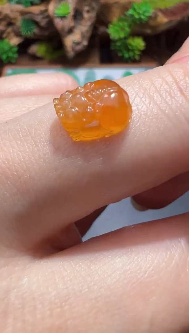 未镶嵌定制翡翠9.5*9.2*3.8貔貅