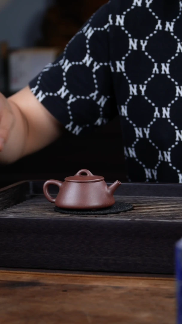 茶壶紫砂90cc 平盖石瓢 蒋苏琴