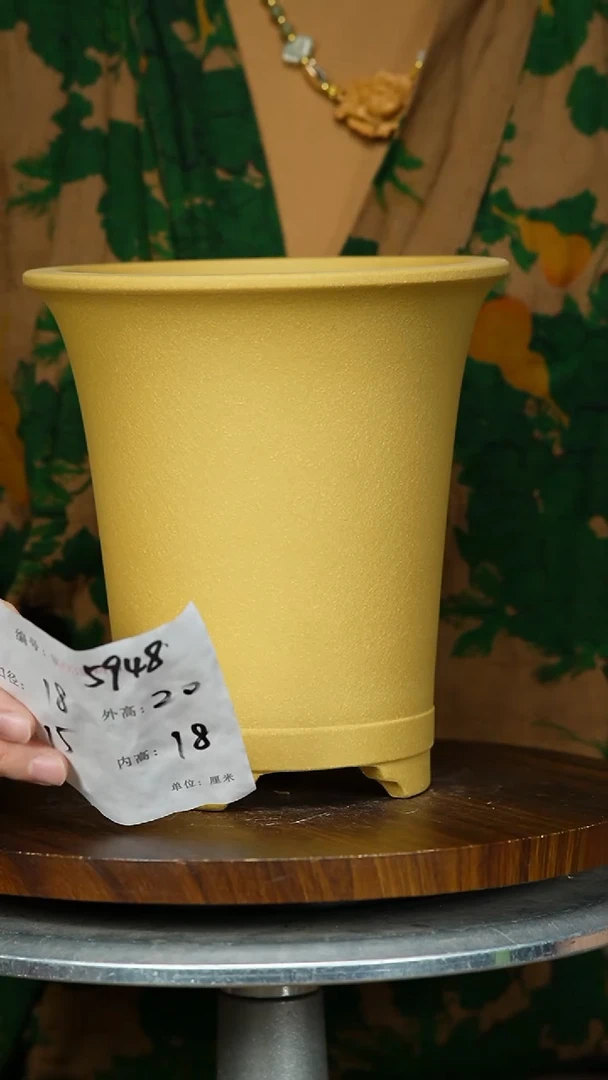 【闪购商品】紫砂花盆紫砂花盆5948瑕&