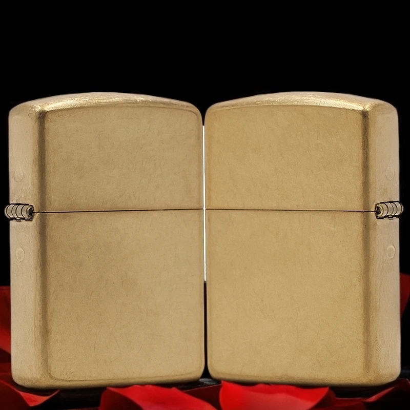 ZIPPO/之宝28496【金花纱】黄铜盔甲机正品煤油打火机KF-DF