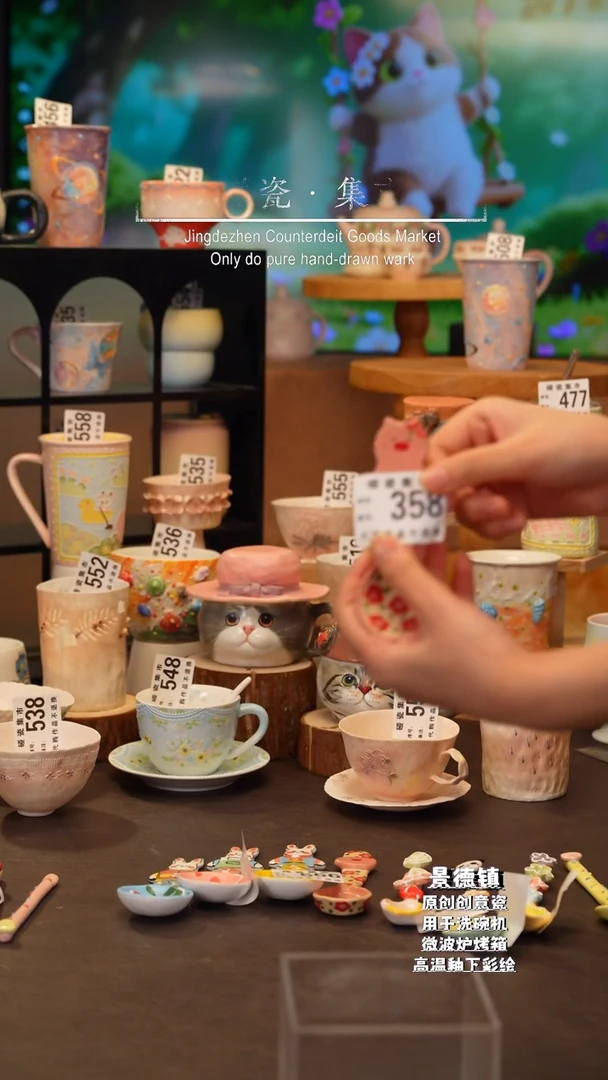 摆件景德镇纯手工作品358