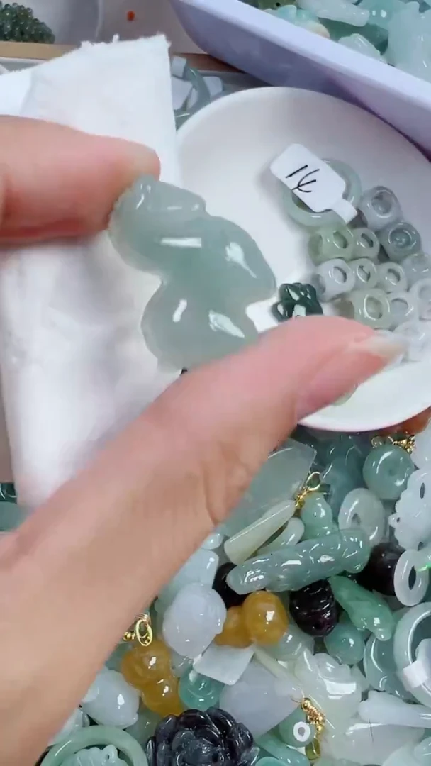 散珠翡翠555号链接，A货翡翠