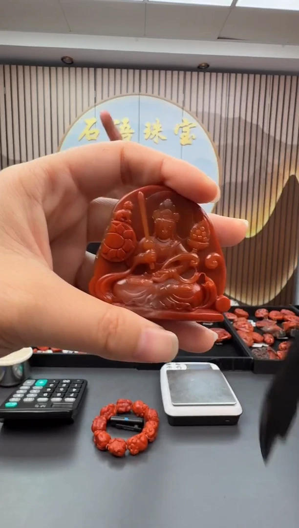 未镶嵌雕刻南红玛瑙094ZB0917产品一个