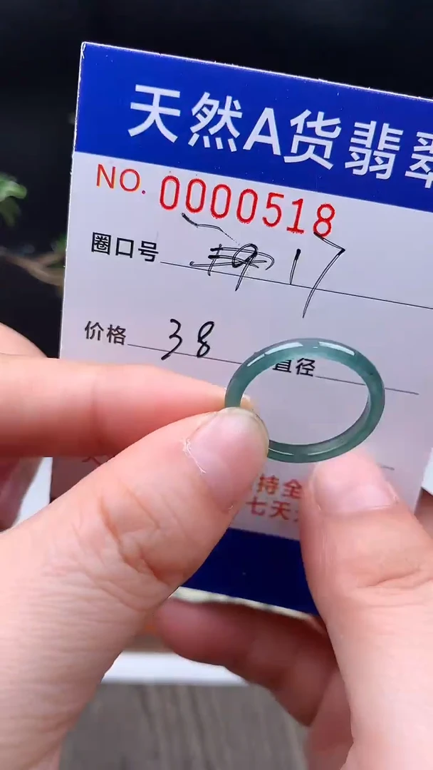 未镶嵌戒指翡翠17#