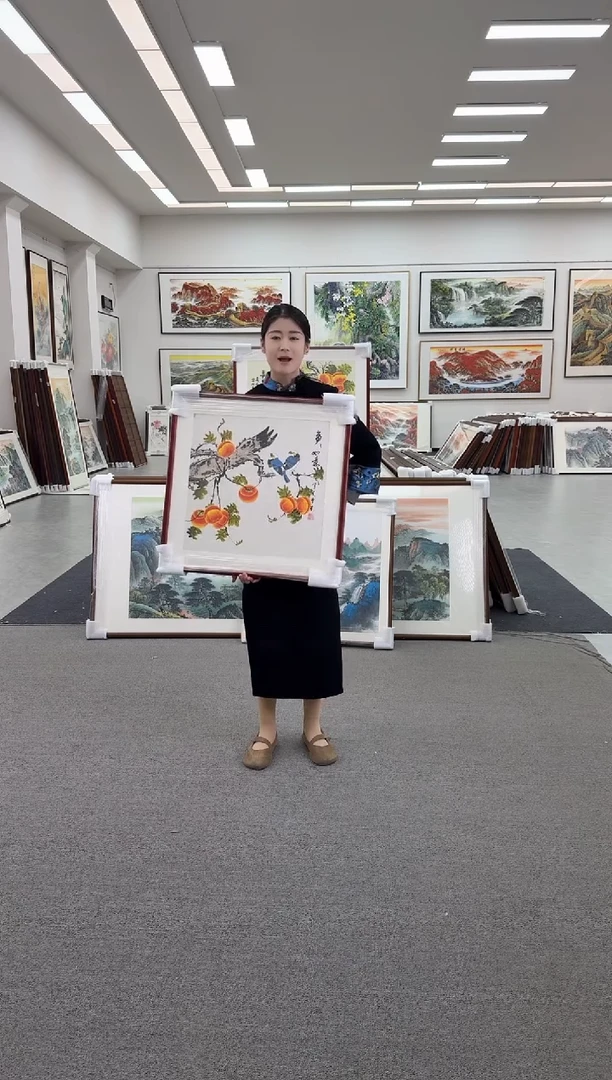 国画手绘  60*60  事事如意