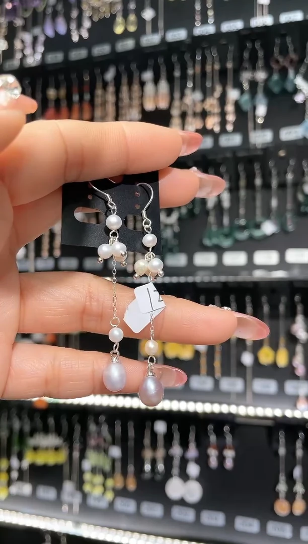 【闪购商品】紫晶耳饰银S925镶嵌 阿炙