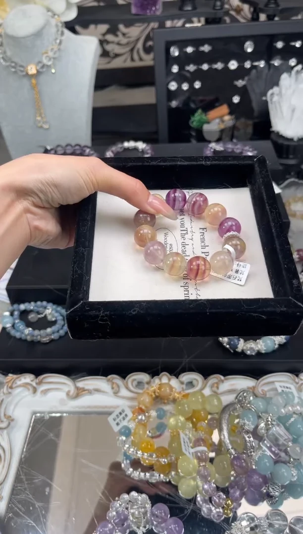 【闪购商品】烟晶手链银S925镶嵌天然水晶 多样性发货