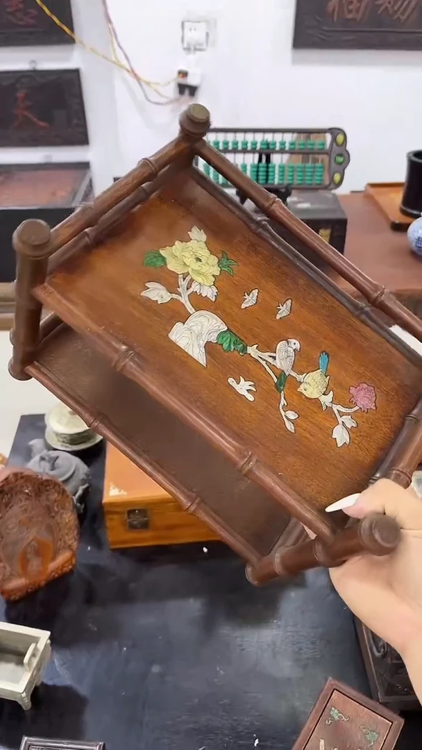 木忆沐铜茶具茶架1