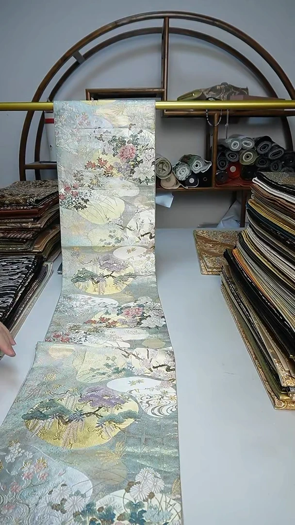 织绣39西阵织六通花卉