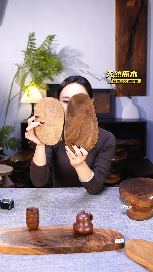 木北美黑胡桃原木.干裂疤结不属于商品质量问题完美主义者慎拍