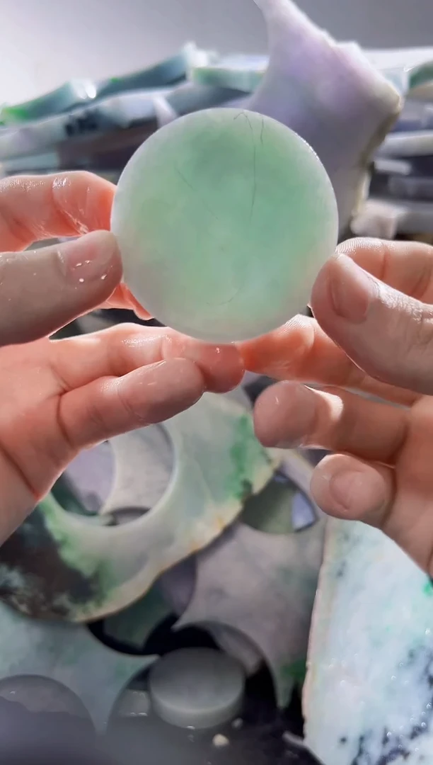 裸石翡翠缅甸翡翠A货文5362