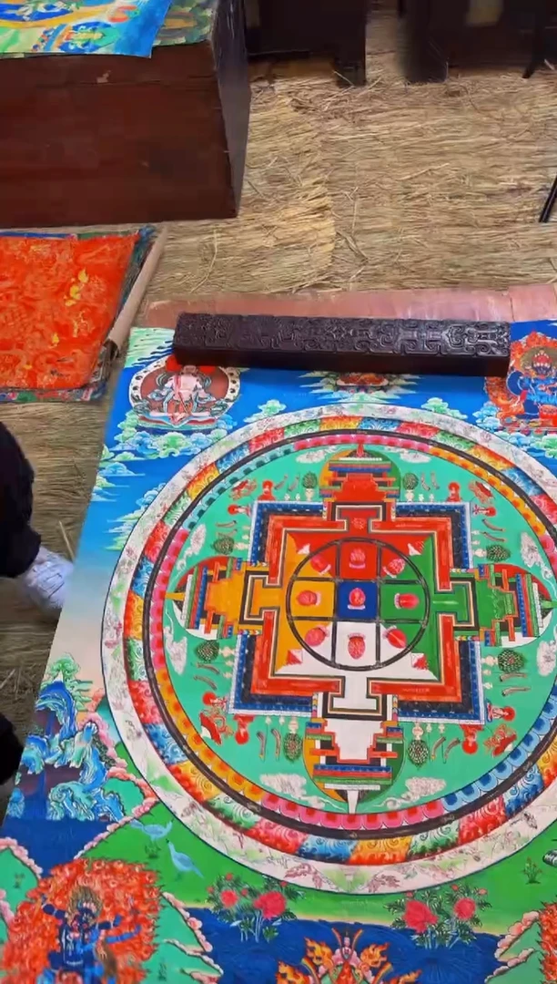 装裱画精品手绘唐卡链接--A163时论坛成