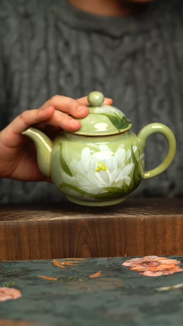 杯釉下彩手工手绘同款陶器