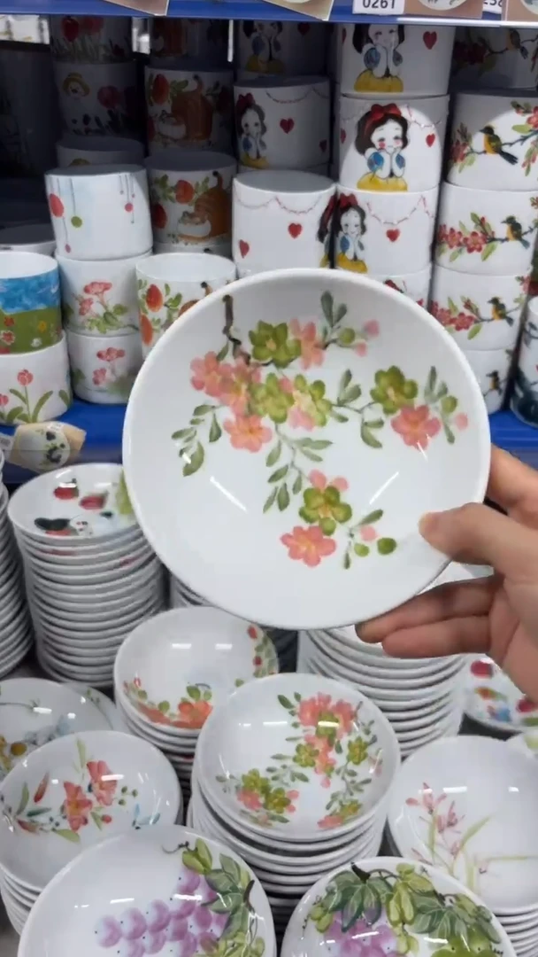 瓷片景德镇手绘釉中彩（食品级）小胖碗