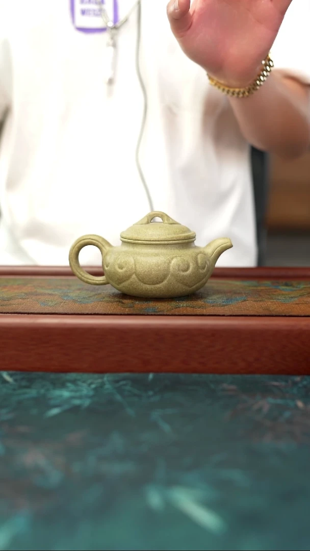 茶杯紫砂5.28   龙背青  如意仿古