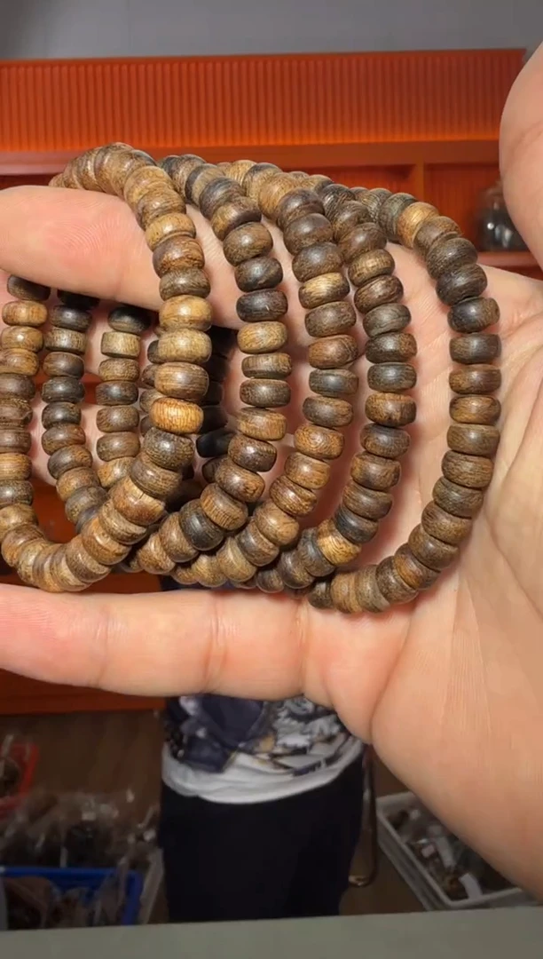 手串沉香e25号沉水惠安红土7g+多样性发一