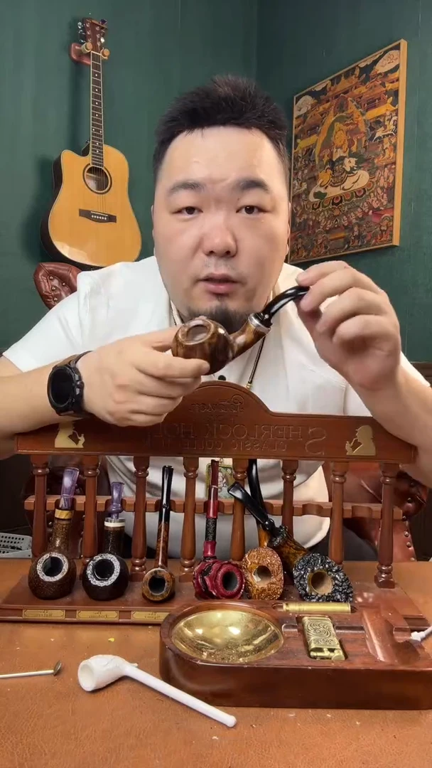 石楠木木雕款意大利进口石楠木烟斗