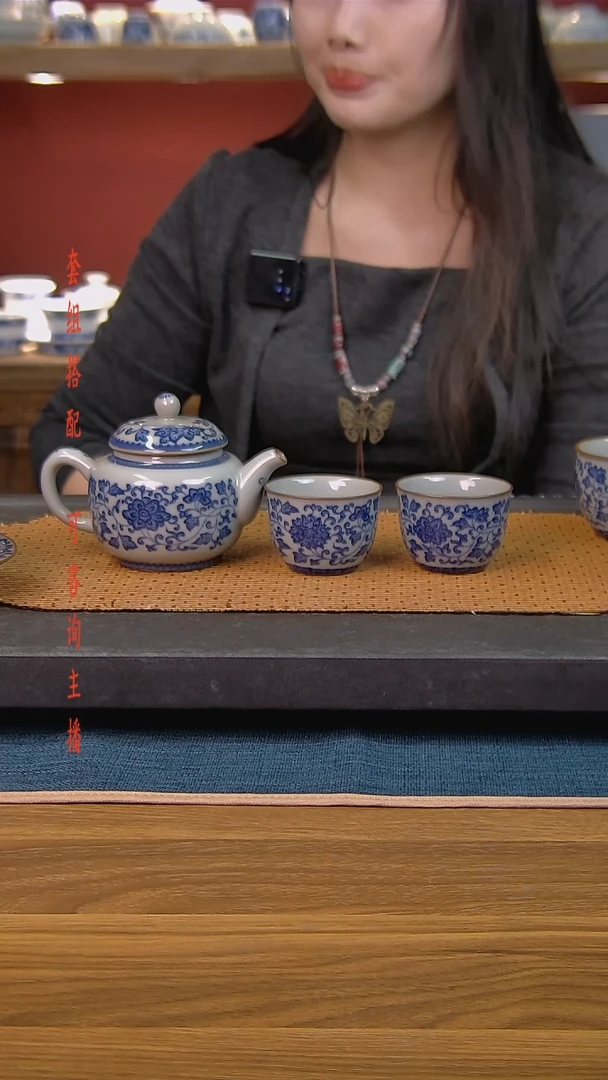 简装家用款3件套 老陶泥开片纹陶瓷茶具