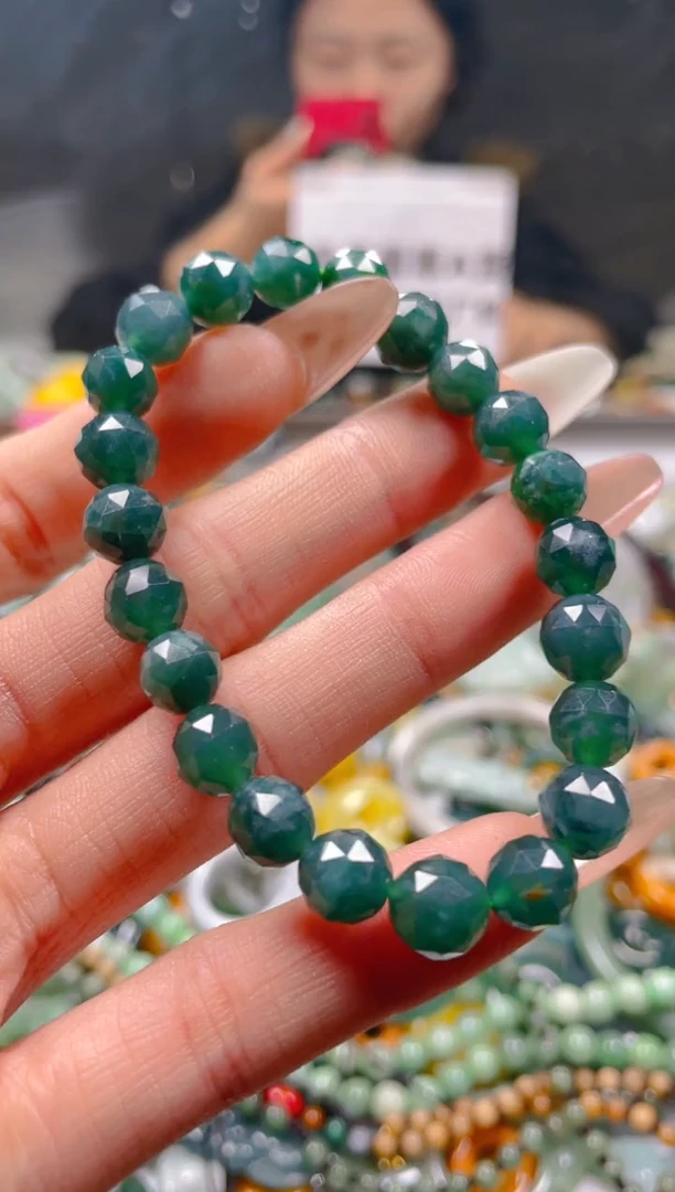 【闪购商品】翡翠颈饰未镶嵌7-8MM/J/翡翠A货一图一物