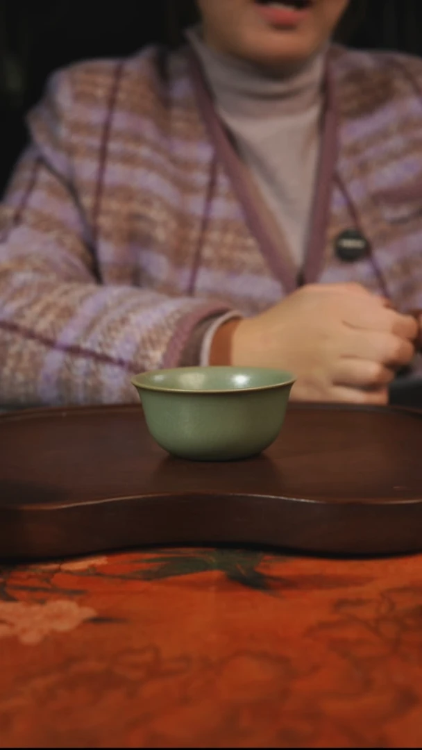 杯子瓷汝州原产地原矿仿古老釉q