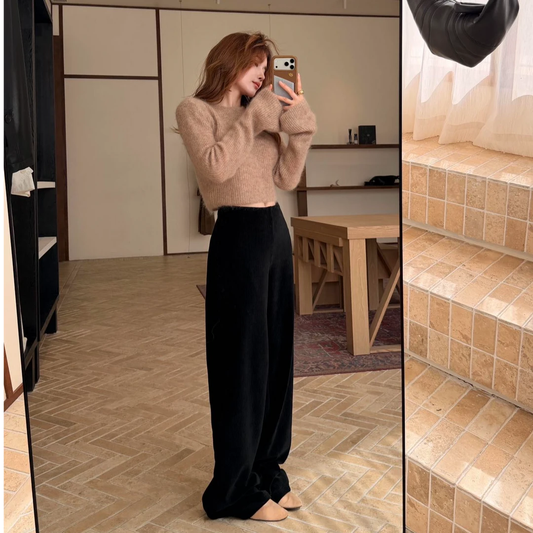 高级感韩系气质针织打底衫女2025新款秋冬内搭修身巨好看长袖上衣