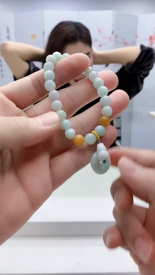 翡翠未镶嵌颈饰4829bb-jj手串1