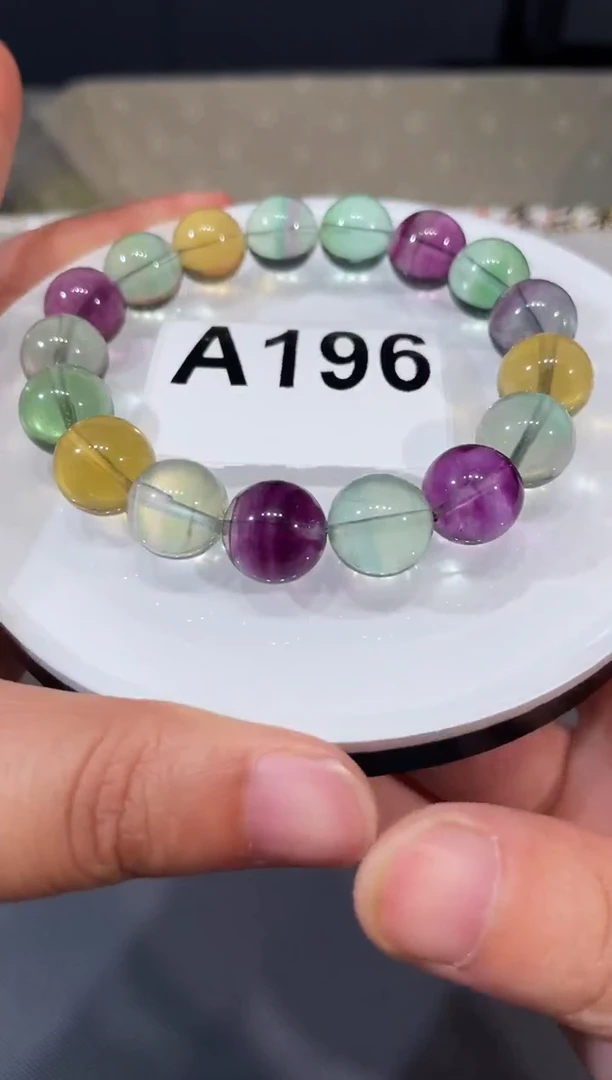 未镶嵌手链萤石A196 彩萤石 12