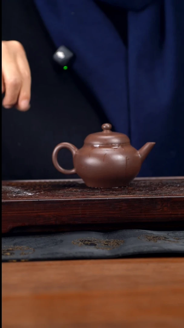 【闪购商品】紫砂茶壶200cc黄龙山原矿紫泥,明式水平34