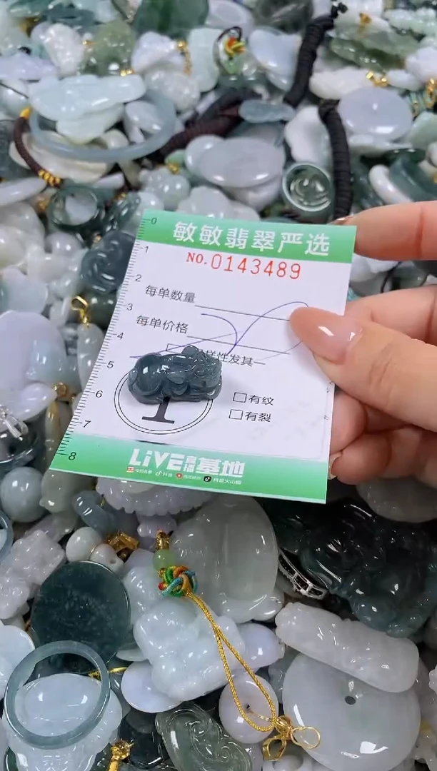 【闪购商品】翡翠未镶嵌颈饰闪购0143489多样性发其一