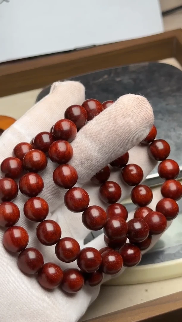 手串/手链小叶紫檀小叶紫檀二膘泥料1.2无蜡无胶