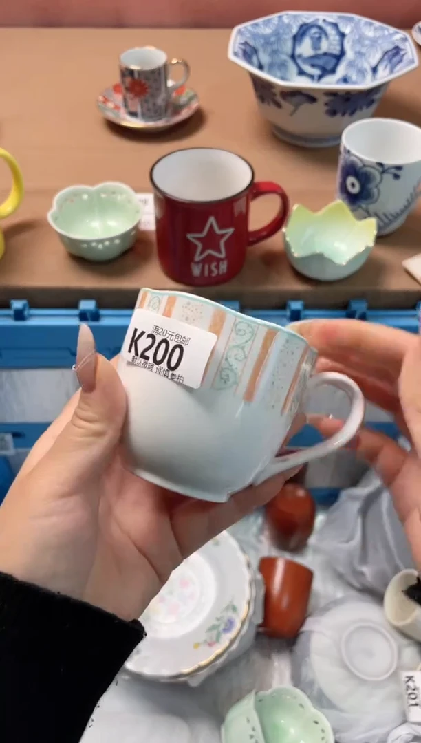 瓷片黑*梨瓷器瓷器K200