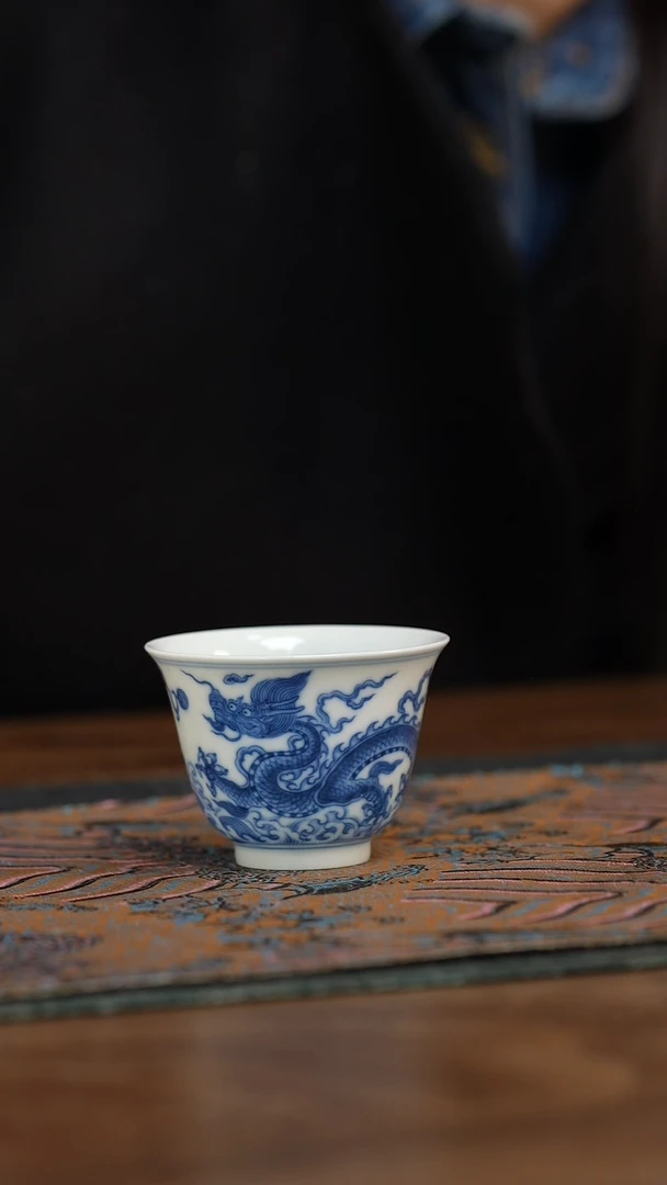 【闪购商品】望月怀古 内膜印龙纹杯