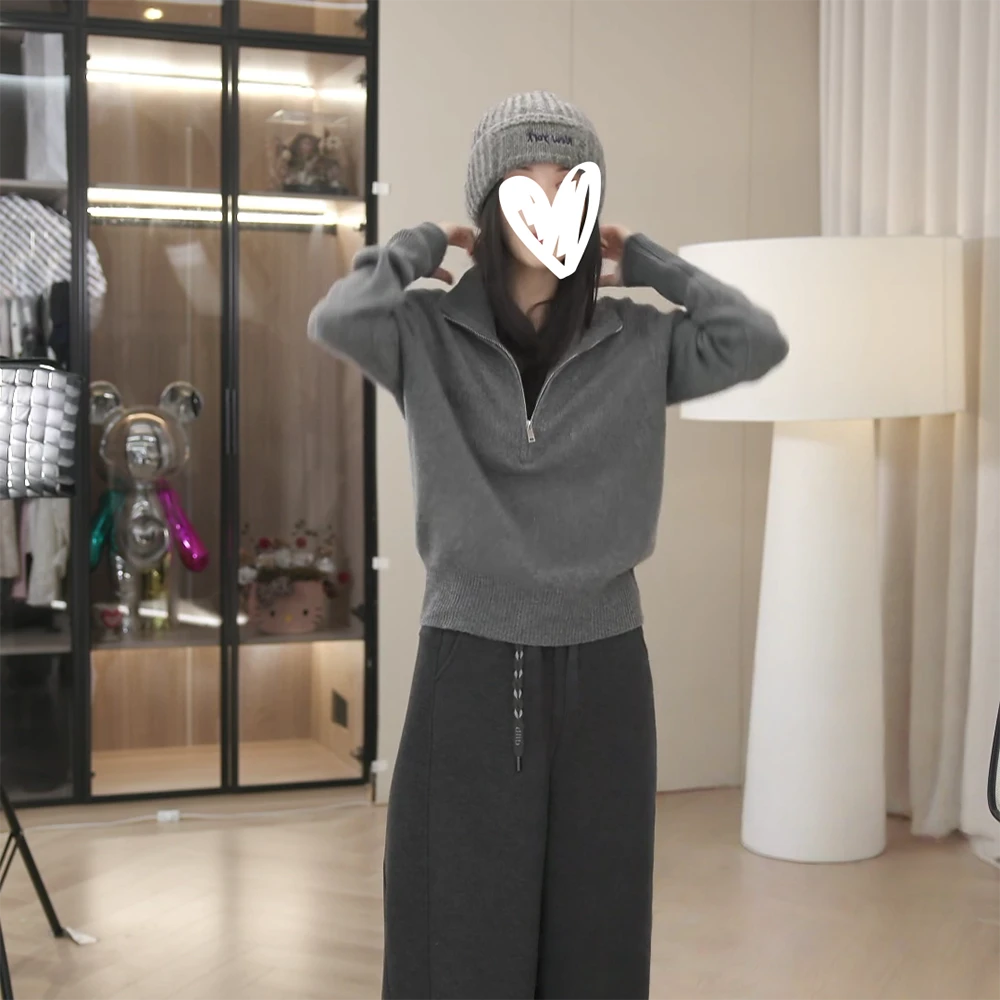 【简而愈奢】2025秋冬季新款时尚气质休闲百搭长袖毛针织衫C6558