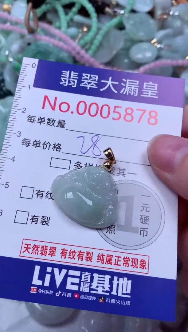 吊坠(不含链)未镶嵌翡翠5878