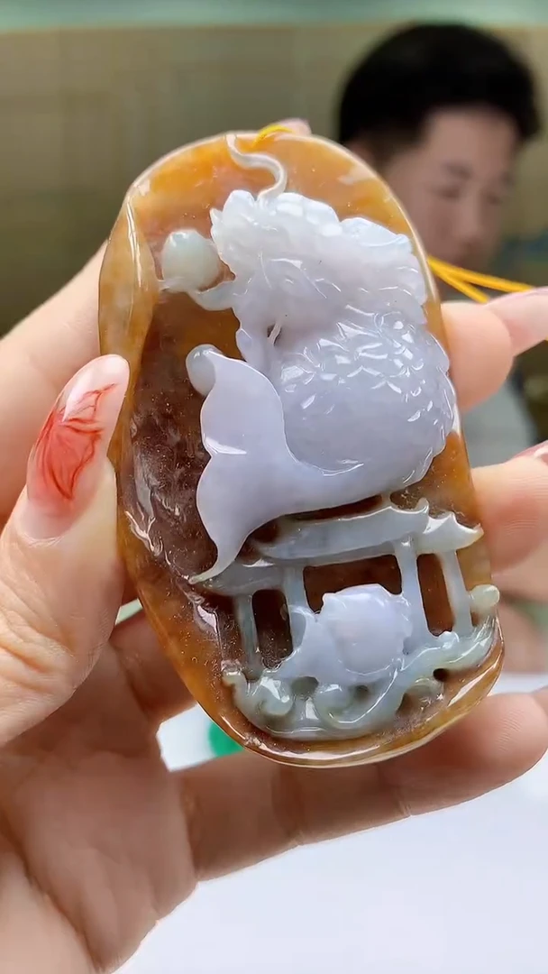 【闪购商品】定制翡翠未镶嵌4917ty-毛货挂件84