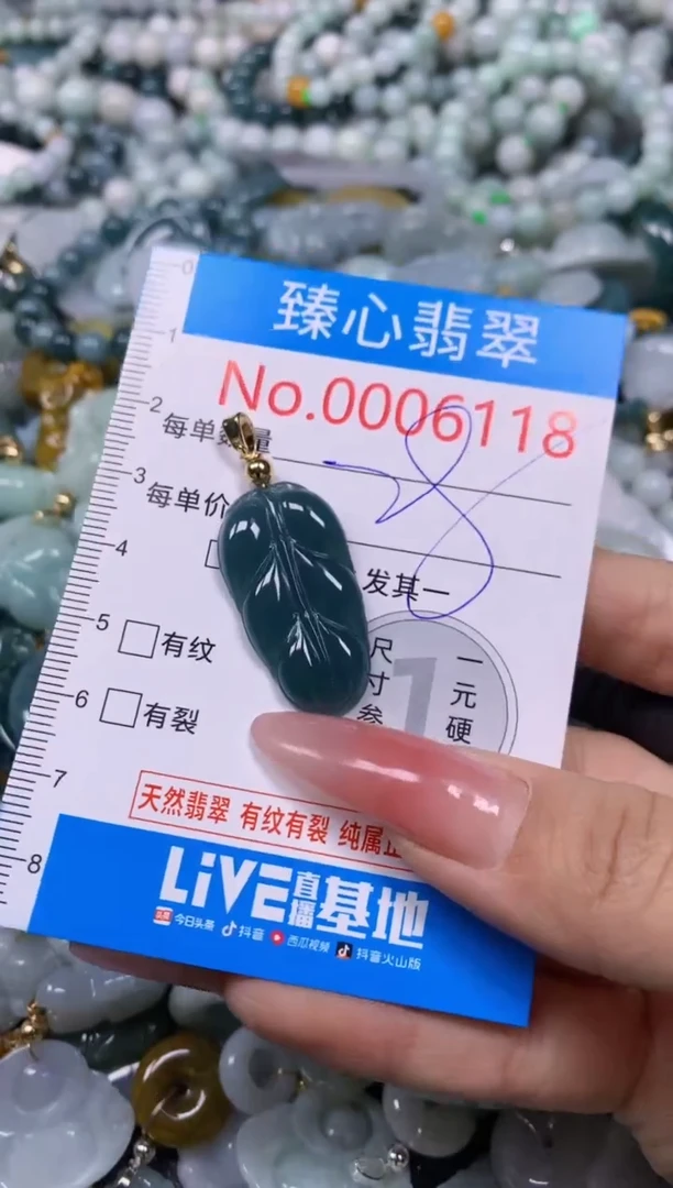 【闪购商品】翡翠颈饰未镶嵌含绳0006118
